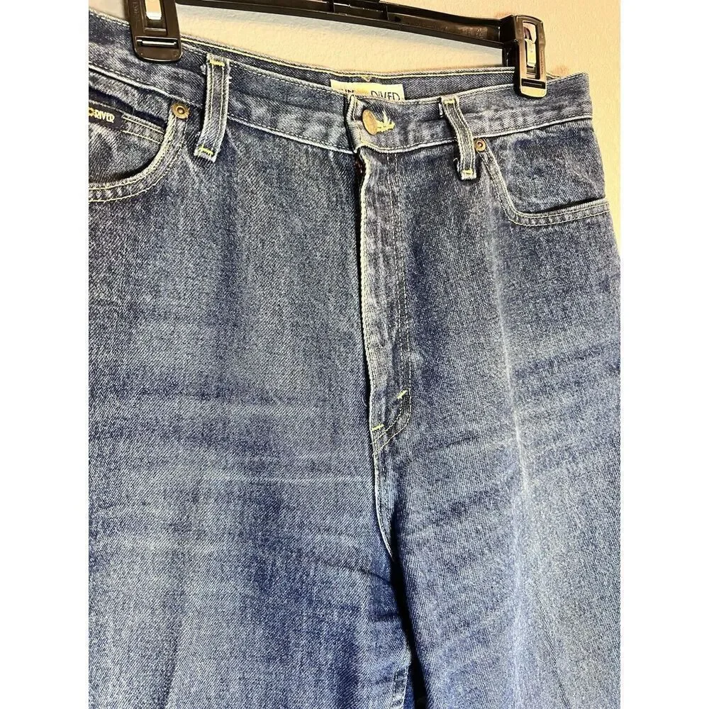 Vintage Sun River Mom Jeans‎ Womens 12 Regular Faded Dark Stone Y2K Made USA